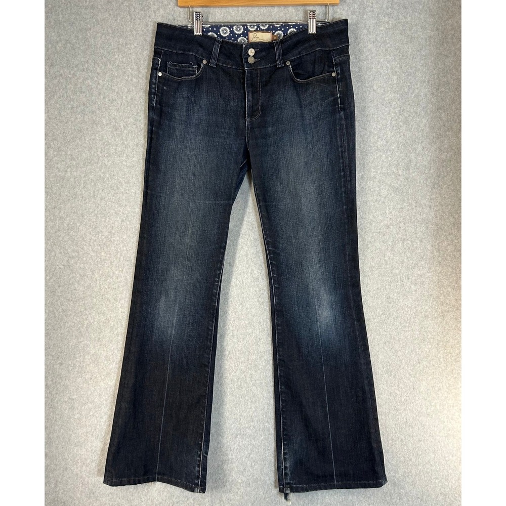 Paige Premium Denim Hidden Hills Bootcut Jeans Dark Wash Blue‎ Womens Size 31